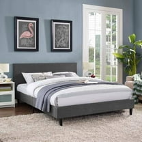 Anya Full Fabric Bed Gray