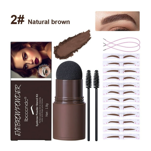 Xihbxyly Polvo para Cejas, Polvo Esculpidor de Textura Fina, Color Duradero, Maquillaje de Cejas de Aspecto Natural, Rellena Huecos, Define Forma y Modifica Color, Rutina de Belleza Diaria, Incluye P