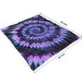 thumbnail image 4 of Blue Purple Tie Dye Pattern Blanket,Comfortable Soft Lamb Wool Throw Blanket,All Season,Warm Lightweight Blankets for Sofa Bed Couch Living Room Chair,50"x60", 4 of 4