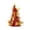 Gold, variant on Blue Mini Christmas Tree, 9.84" Tabletop Christmas Tree with Tinsel and Sequin Decor, Small Holiday Tree for Desk, Shelf and Home