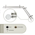 thumbnail image 2 of Contemporary Home Living 177" Silver Contemporary Double Corner Window Curtain Rod, 2 of 2
