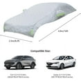 thumbnail image 2 of 2025 Upgraded Hail Protector Car Cover, Full Cover All-Weather Protection Car Cover with Reflective Strips, Anti-Hail, Anti-Tear, Anti-UV, Sun Protection for Sedan/SUV/MPV, 2 of 6