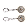 thumbnail image 4 of 2PCS Petit, Porte-Clés Vintage en Alliage de Zinc Portable Porte-Clés Compact pour Outils de Navigation Extérieure, 4 of 8