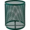 thumbnail image 4 of 36 Gallon Thermoplastic Coated Mesh Receptacle w/Dome Lid, Green, Unassembled, 4 of 6