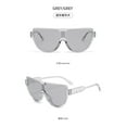 thumbnail image 2 of Half Frame Oversized Sunglasses Women For Men Vintage Fashion Sun Glasses Trendy Punk One Piece Shades, 2 of 5