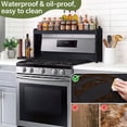 thumbnail image 7 of Wood Spice Rack Shelf for Kitchen Stove, 32.5" Waterproof Heat Insulation Stove Top Shelf, Wooden Countertop Spice Rack Organizer for Electric Stove and Gas Stove, Black, 7 of 7