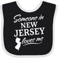 thumbnail image 3 of Inktastic Someone in New Jersey Loves Me Boys or Girls Baby Bib, 3 of 4