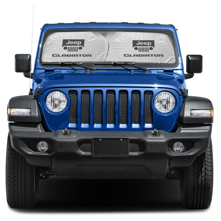 Jeep Gladiator Dual Panels 2 28 W x 24 L Easy Folding Windshield Sun Shade