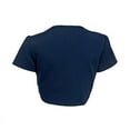 thumbnail image 5 of Ladies Fashion Sexy Short Sleeve Solid Color Knit Bolero Shrug Jackets, 5 of 5