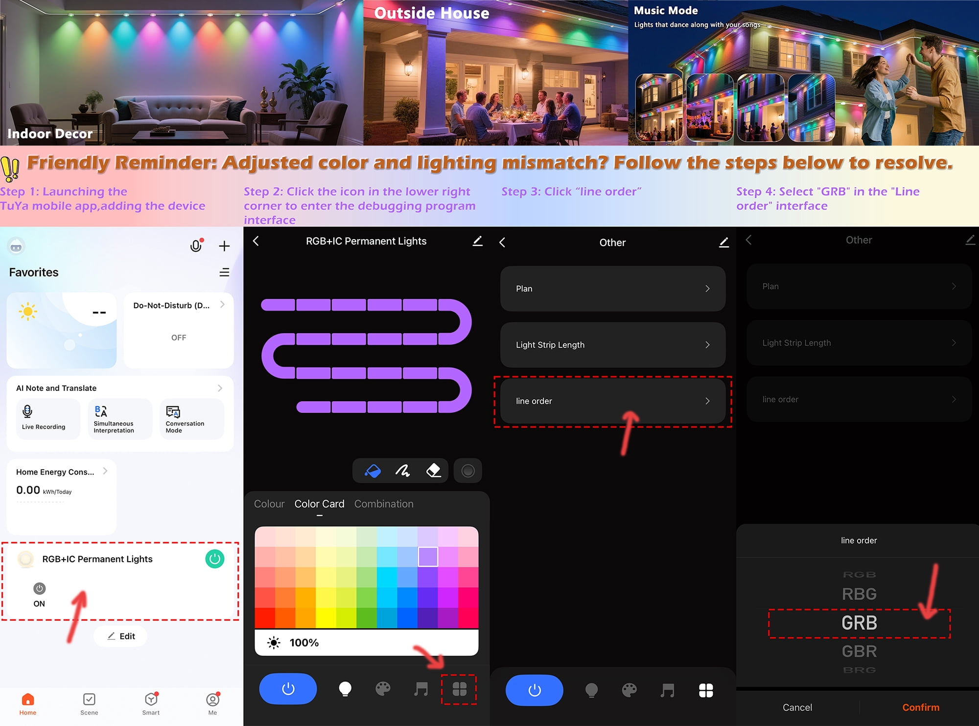 Beatineon 150ft RGB+IC Permanent Outdoor Lights Pro, Smart APP Controlled Christmas Lights, IP68 Waterproof 90 LEDs String Lights with Premium Packaging