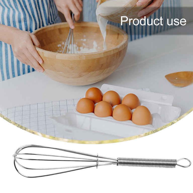 Mini Small Stainless Steel Wire Whisk Whip Mix Stir Beat Manual Egg Beater