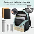 thumbnail image 5 of Yuyamidu Adorable Capyabara Girls Backpack and Lunch Bag Set Book Bag for Kids Lunch Handbag High School Bags for Boys Bookbag with Lunch Box Pencil Case Water Bottle Bag, 4 in 1, 5 of 8