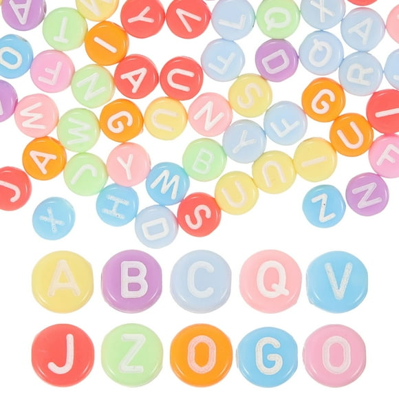 100 pcs Acrylic Letter Beads Colorful Letter Beads DIY Bracelet Making Alphabet Beads