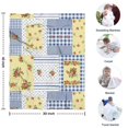 thumbnail image 4 of Pioneer Flower Floral Print Pattern Blanket,Comfortable Soft Flannel Throw Blanket,All Season,Warm Lightweight Blankets for Sofa Bed Couch Living Room Chair,30"x40", 4 of 4