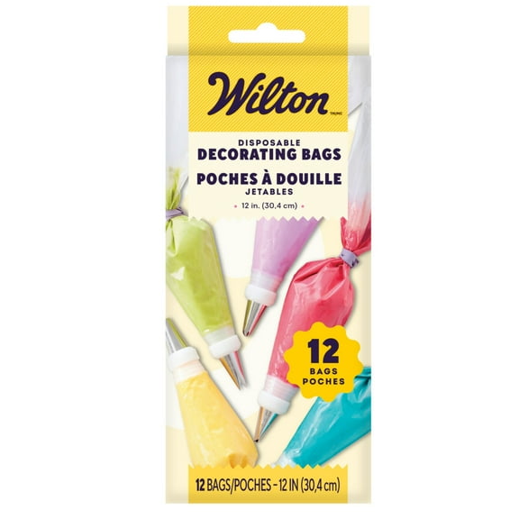 Wilton 12-Inch Disposable Decorating Bags, 12-Count