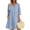 Blue, variant on asdoklhq Maxi Dresses Gowns and Evening Ladies Casual V-Neck Linen Pockets Dress 3/4 Sleeve Dress Khaki S