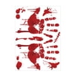 thumbnail image 1 of Less Than 5 Wall stickers Blood Prints Decor Halloween Wall Sticker Home DIY Decals for Window, 1 of 2