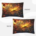 thumbnail image 3 of Pillow Covers, Autumn glowing dragonfly Pillow Cases Standard Size with Envelope Closure (20x26 inches) ,Comfy Bedding Pillowcase for Hair and Skin - Soft Breathable Pillow Protectors, 3 of 6
