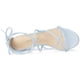 thumbnail image 5 of Sandalias De TacÃ³n Grueso OrdÃ³n Arriba Correas De Tiras Para Mujeres Azul 37 Unique Bargains Sandalia, 5 of 7
