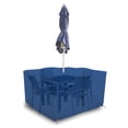 thumbnail image 6 of Covers & All Patio Square Table and Chair set cover with Umbrella Hole - Heavyduty 18 Oz. Waterproof Outdoor furniture cover with Air pockets & Drawstring (45"W X 45"D X 30"H, Blue), 6 of 8
