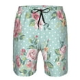 thumbnail image 3 of Logiee Vintage Floral Print Mens Swim Trunks Quick Dry Board Shorts,Breathable Hawaii Beach Shorts Swimwear Bathing Suits-Large, 3 of 6