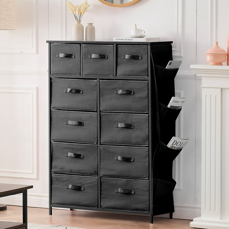 NASHZEN Dresser for Bedroom with 11 Drawers, Tall Fabric Chest of