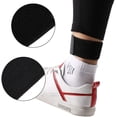 thumbnail image 2 of Cinta de protección deportiva, espinillera deportiva, cinta de vendaje fija, espinillera, accesorio de correa deportiva elástica ajustable(Negro), 2 of 5