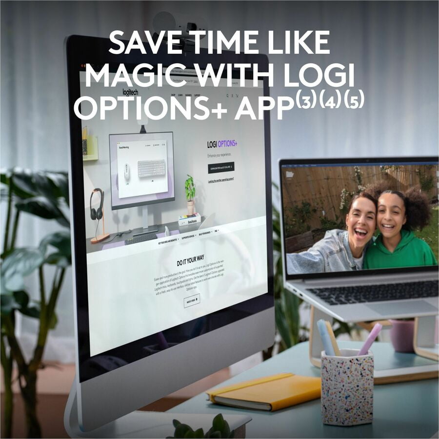 Logitech Signature Slim K950 Wireless Keyboard, Sleek Design, Switch Typing Between Devices, Quiet Typing, Off-white