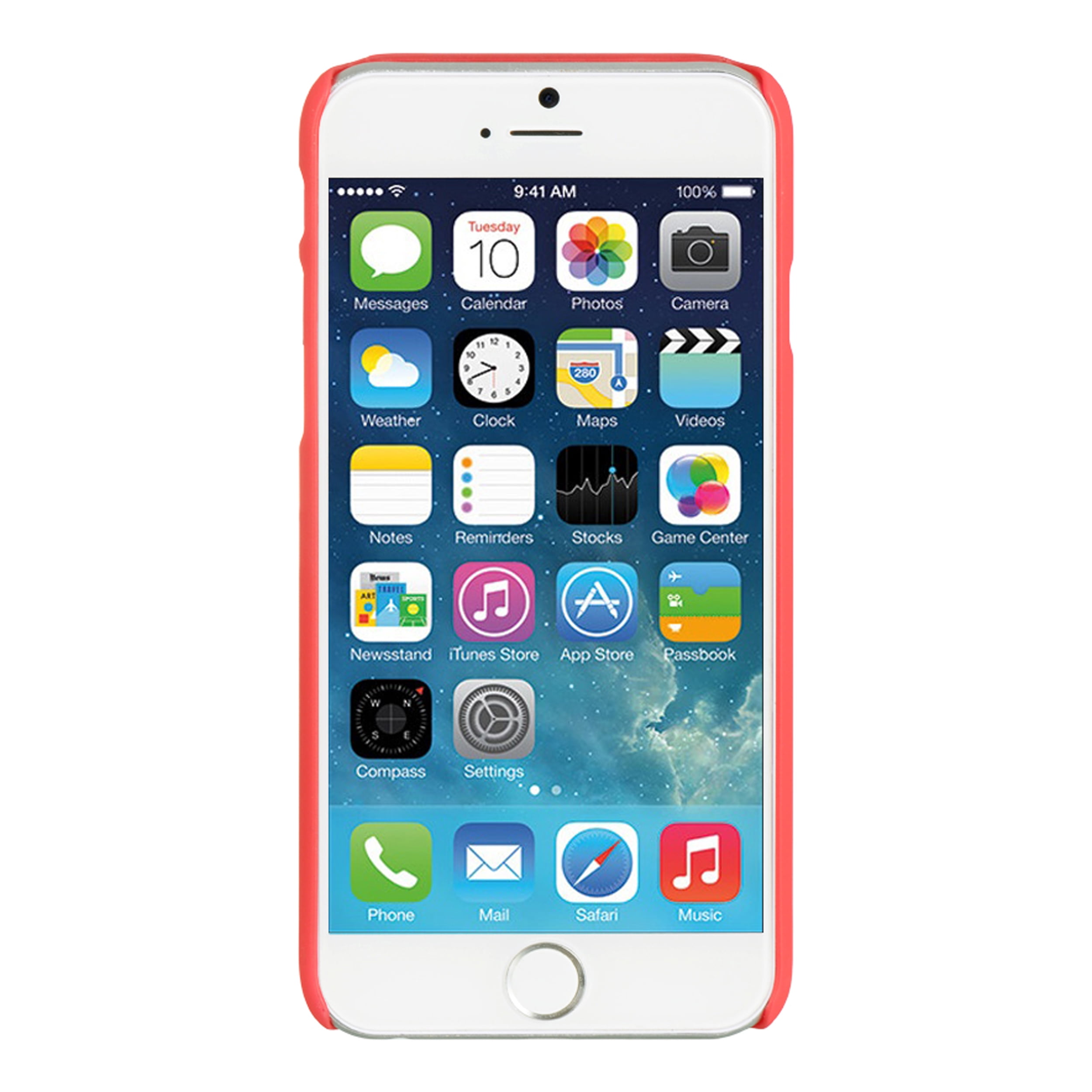 Chic Lacey Design Snap-On Case For Apple iPhone 6 / 6S TPU Skin Cover With Precision Cutouts For Camera, Buttons, And Ports (Hot Pink)
