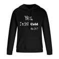 thumbnail image 3 of Jacenvly Valentine'S Day Shirts Long Sleeve Shirts Love Letter Print Hooded Loose Fashion Men Pullover Hooded Sports Trousers Two-Piece Tracksuit Black, 3 of 8