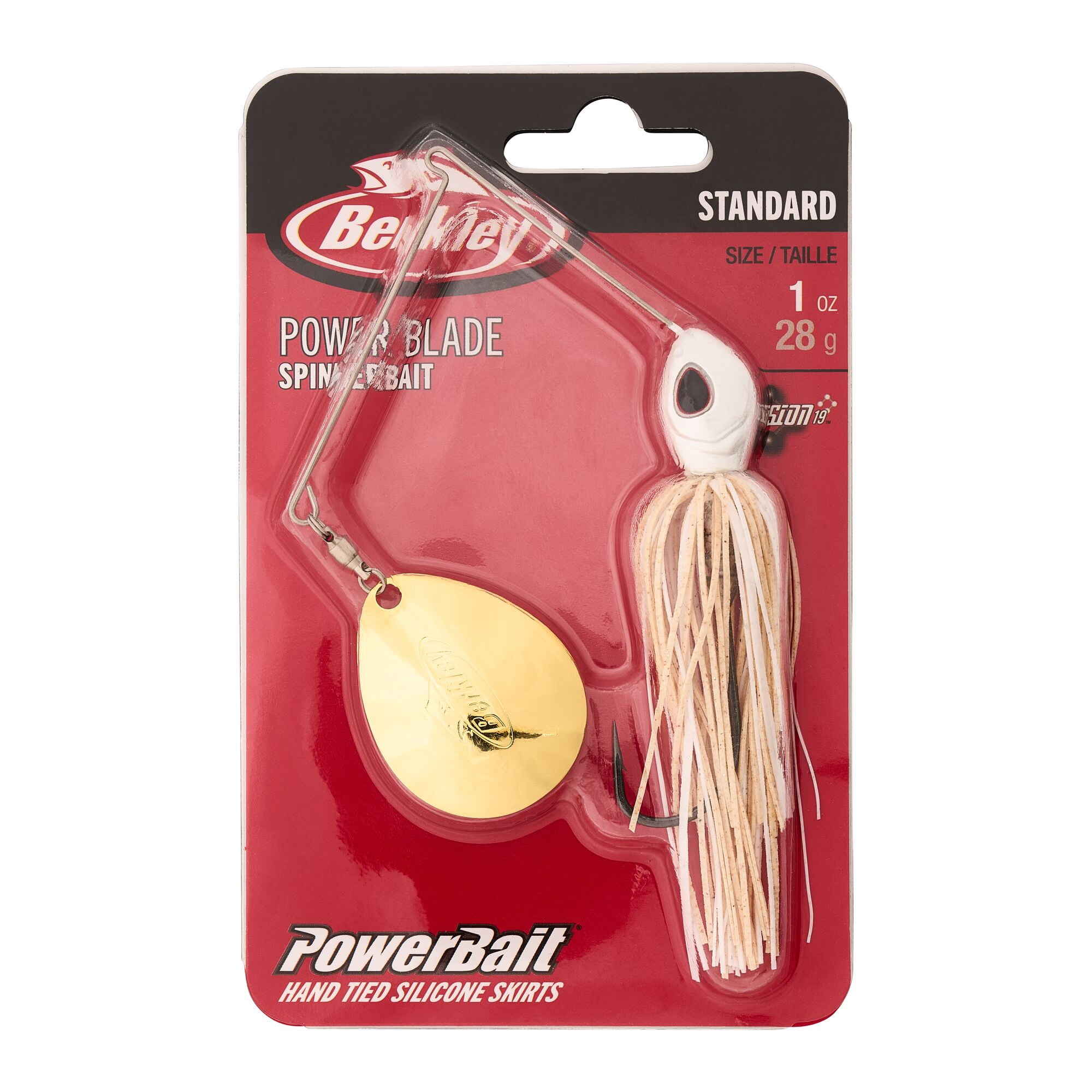 Berkley Power® Blade Standard, Spinnerbaits, White/Gold (1 Count)