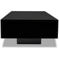 thumbnail image 4 of "Coffee Table High Gloss, Side Table Living Room Home Furniture Black 45.3"" x 21.7"" x 12.2"" (L x W x H)", 4 of 5