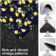 thumbnail image 3 of Yellow Lemon Fruits DarkBlue Pattern Kitchen Rugs Sets Of 3,Kitchen Runner Rugs Non Skid Washable,Decorative Kitchen Floor Mats for Kitchen,Sink,Laundry,17"x30"+ 17"x47" + 17"x59", 3 of 6