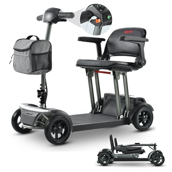 Metro Mobility Mobility Scooters for Adults, Folding Mobility Scooter Lightweight