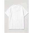 thumbnail image 2 of Women White Vintage Patriotic Eagle T-Shirt, Oversized Crew Neck Top for 4th of July Independence Day, 2 of 6