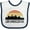 White and Navy, variant on Inktastic Los Angeles California Skyline Retro Boys or Girls Baby Bib