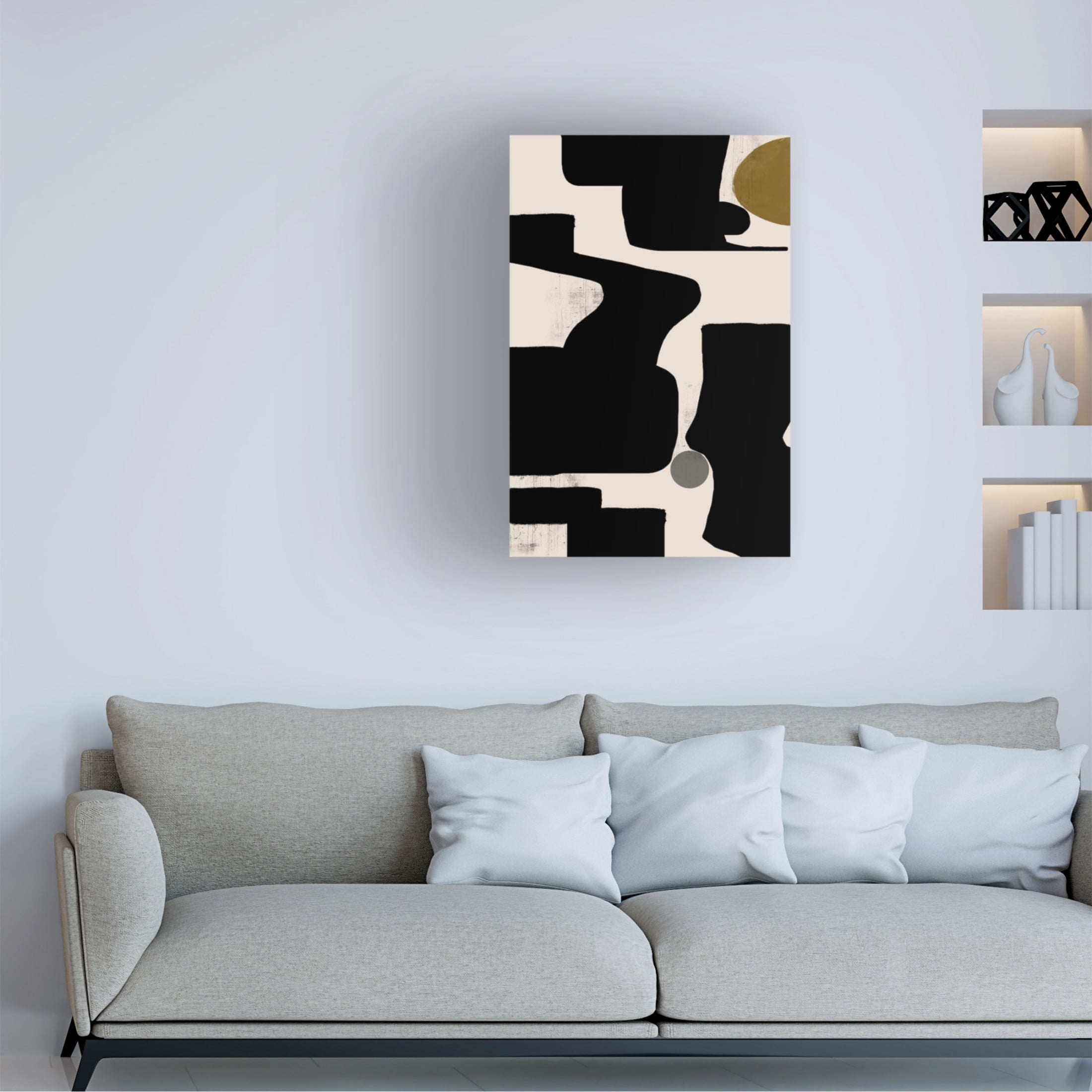 Trademark Fine Art THE MIUUS STUDIO Abstract Art No3 Canvas Wall Art