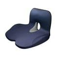 thumbnail image 3 of Almohada ergonómica integrada de cojín de asiento para la silla de la oficina de viajes mamá y papá Azul, 3 of 8