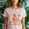 thumbnail image 5 of Cute It’s Fall Y’all Graphic T-Shirt Pumpkin Spice Season Top, Dark Heather, Size L, 5 of 6