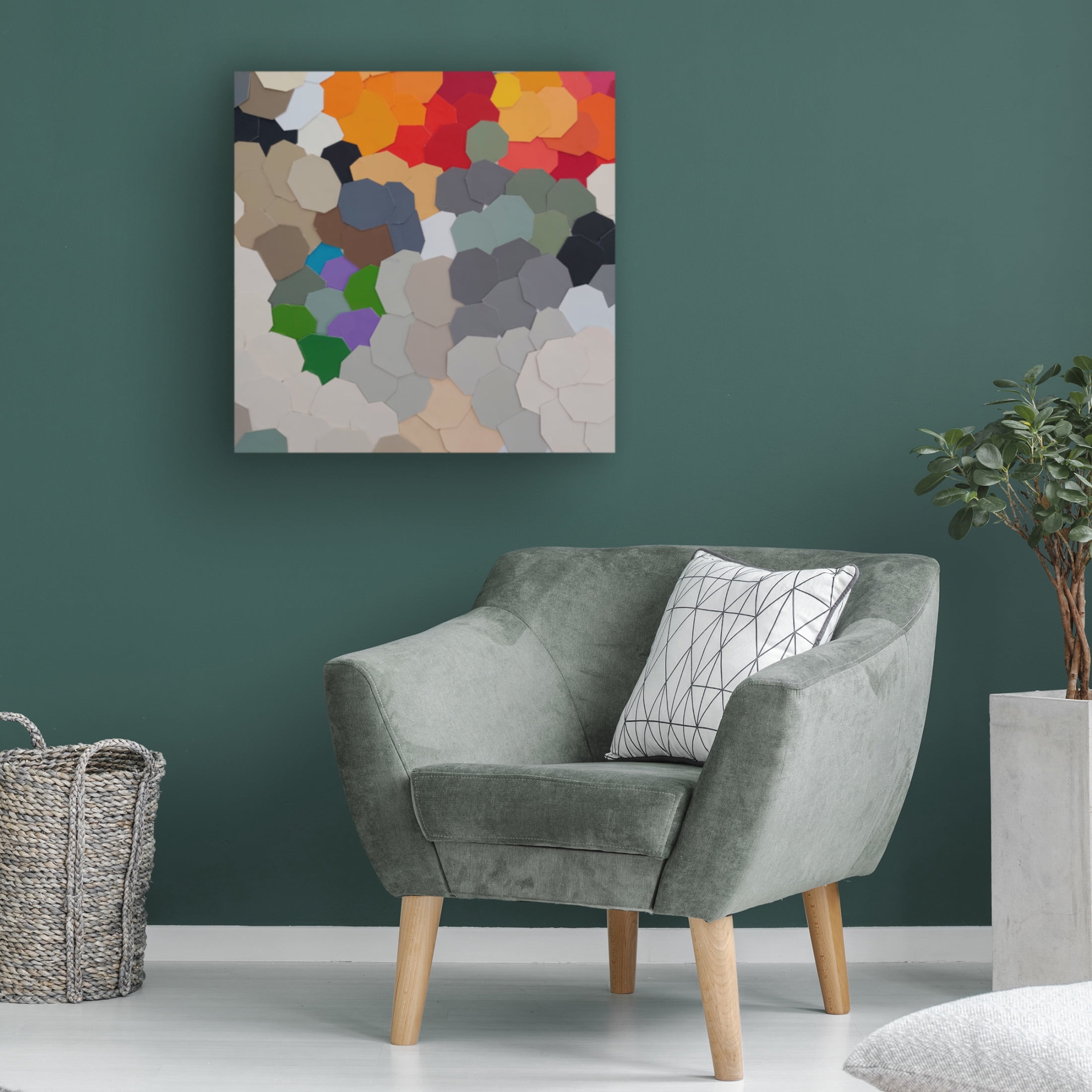 Canvas Wall Art - Coco Good 'Fruit in Bowl II' Wall Art for Living Room, Bedroom, or Office Décor by Trademark Fine Art - 18 x 18 Inches
