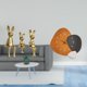 thumbnail image 2 of Escultura de figura,Estatua sentada Figura Escultura Adorno,Estatuas de conejos en miniatura para decoración de interiores,Reloj de pared,Reloj de pared moderno Reloj decorativo Reloj de pared, 2 of 8