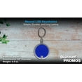 thumbnail image 4 of 10 Round LED Keychains - Battery included, Plastic - Blue, 4 of 5