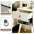 thumbnail image 4 of Ktaxon Wooden Night Stand Side End Table Storage Shelf with One Drawer Night Stand Sets of 1, White, 4 of 8