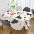 thumbnail image 2 of Yayeee Tablecloths 54" x 72" Rectangle Wrinkle Resistant Party Table Cover, Christmas Plaid Deer, 2 of 8