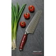 thumbnail image 6 of Ergo Chef Crimson Series 7" Santoku Knife Forged German Stainless-Steel w/ Hollow Grounds, G10 Handle, 6 of 6
