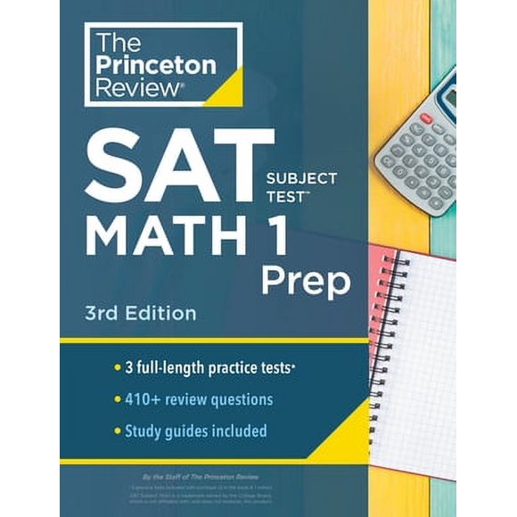 Pre-Owned Princeton Review SAT Subject Test Math 1 Prep, 3rd Edition: 3 Practice Tests + Content Review + Strategies & Techniques (Paperback) 0525568980 9780525568988