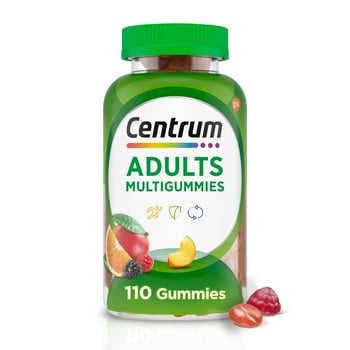 Centrum Multigummies Adult Multivitamin Supplement Gummies, Assorted Fruit, 110 Ct