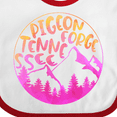 thumbnail image 4 of Inktastic Pigeon Forge, Tennessee- Mountains in Sunrise Colors Boys or Girls Baby Bib, 4 of 4