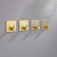 thumbnail image 4 of Gancho de pared adhesivo YONGSHENG 4 piezas dorado, 4 of 4