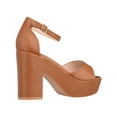 thumbnail image 3 of Women Platform Chunky Heeled Sandals Ankle Strap Sexy Open Toe Heels Chunky Block Platform Wedge Sandals, 3 of 5